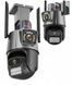 Вулична охоронна WIFI камера відеоспостереження 6MP, Dual Lens / Поворотна камера спостереження із сиреною H1000 фото 1